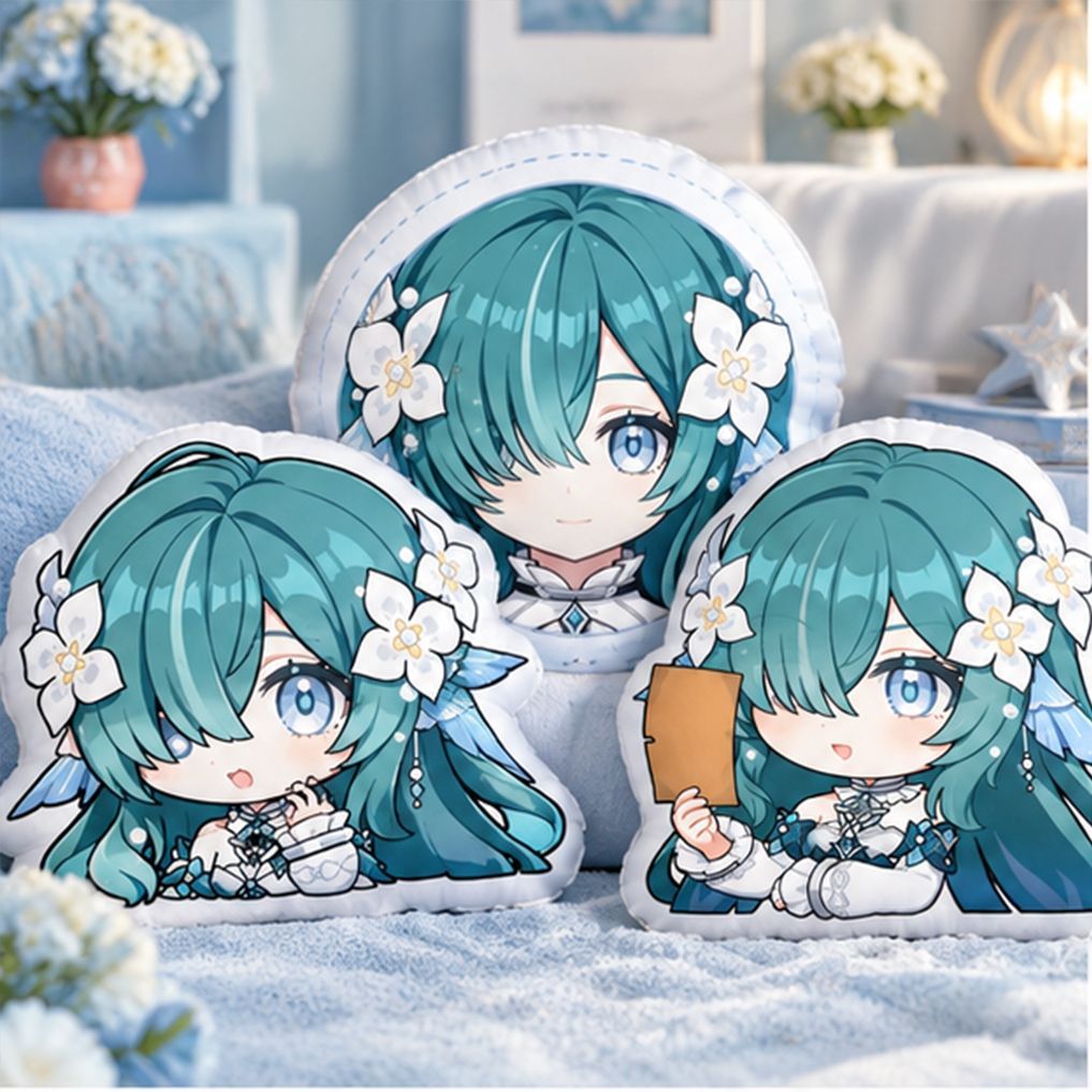 Throw Pillow - Game Genshin Impact Cute Q-version Alien