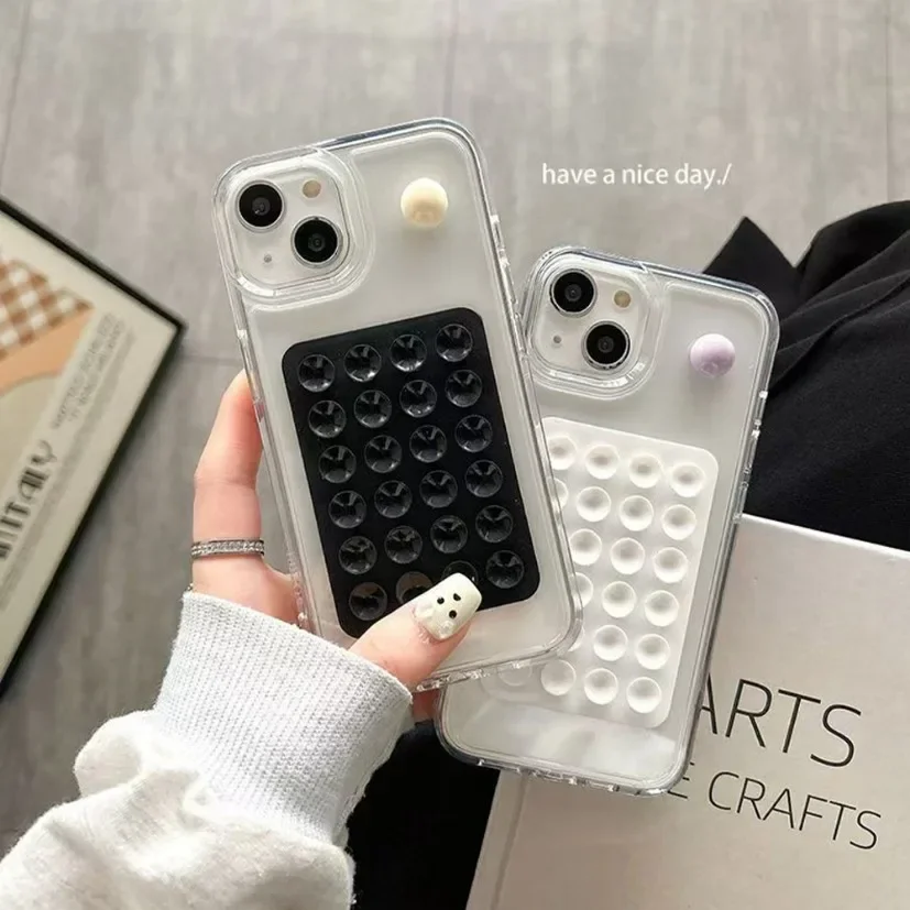 Wall Sticker - Square Silicone Suction Cup Phone Stand
