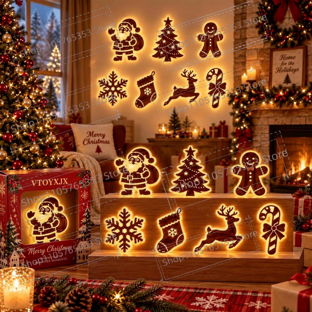 2027 Reindeer Glow Christmas D - Wall Sticker recension och pris