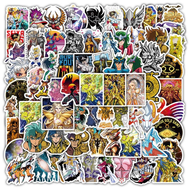 101Pcs Saint Seiya Anime Stick - Wall Sticker recension och pris