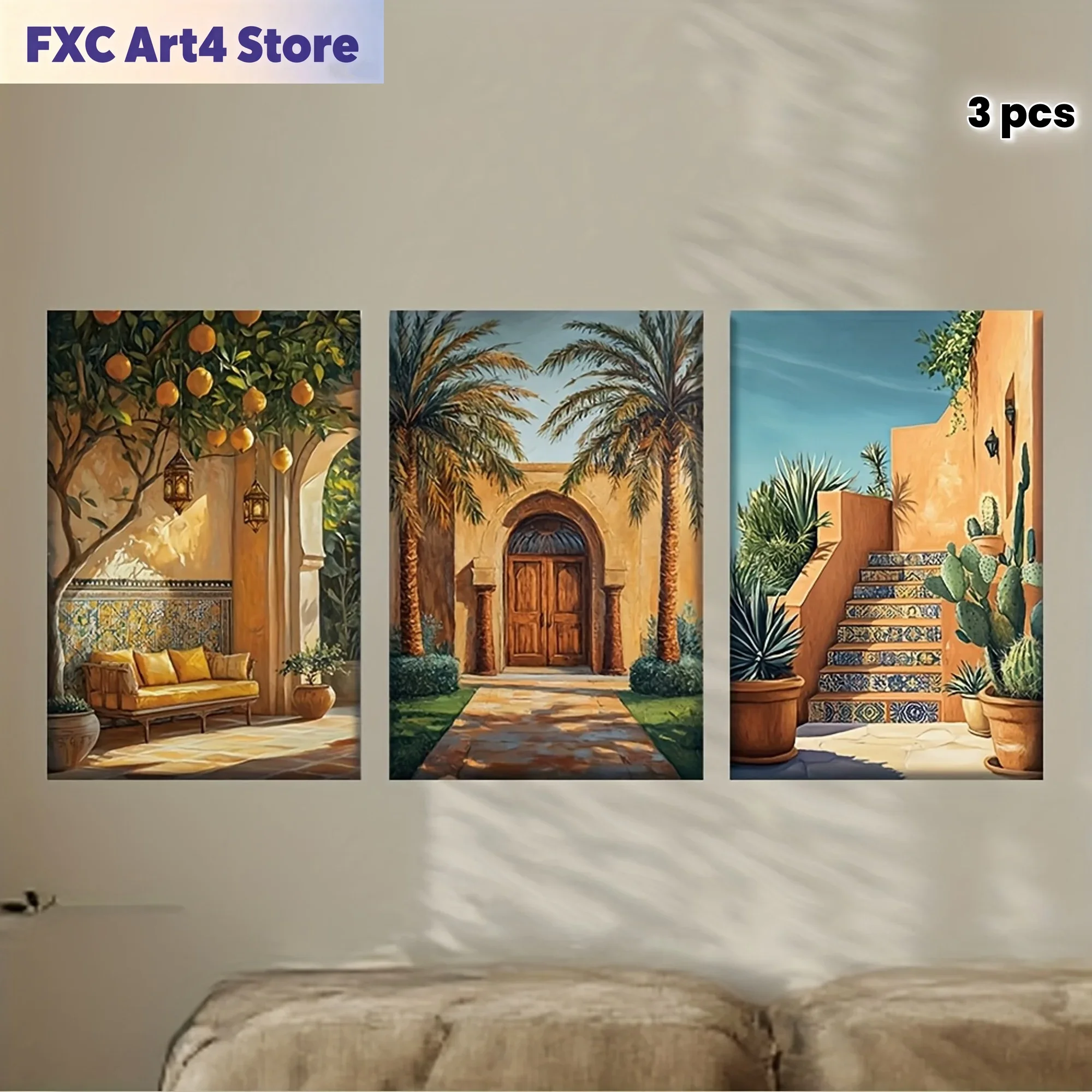 Frameless[JIT]3pcs/set, Canvas - Abstract Canvas Set recension och pris