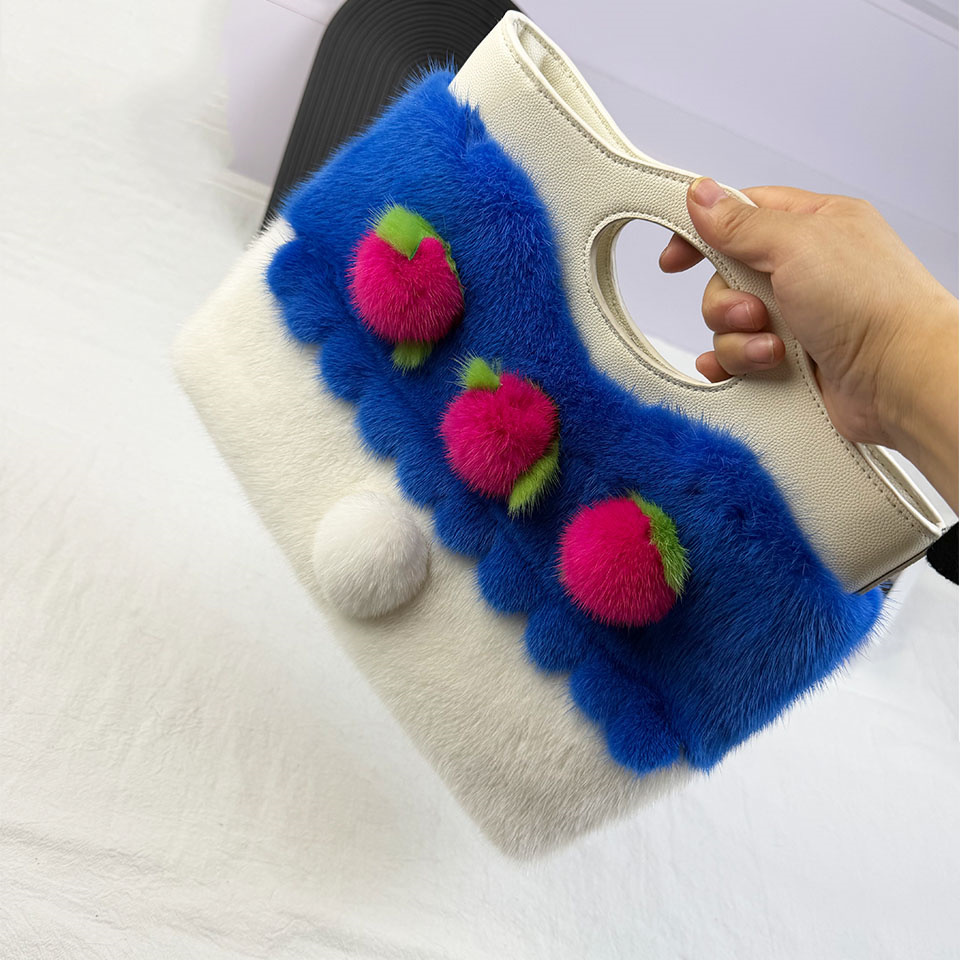Luxury Mink Fur Tote Bag Women - Interior Design High End recension och pris