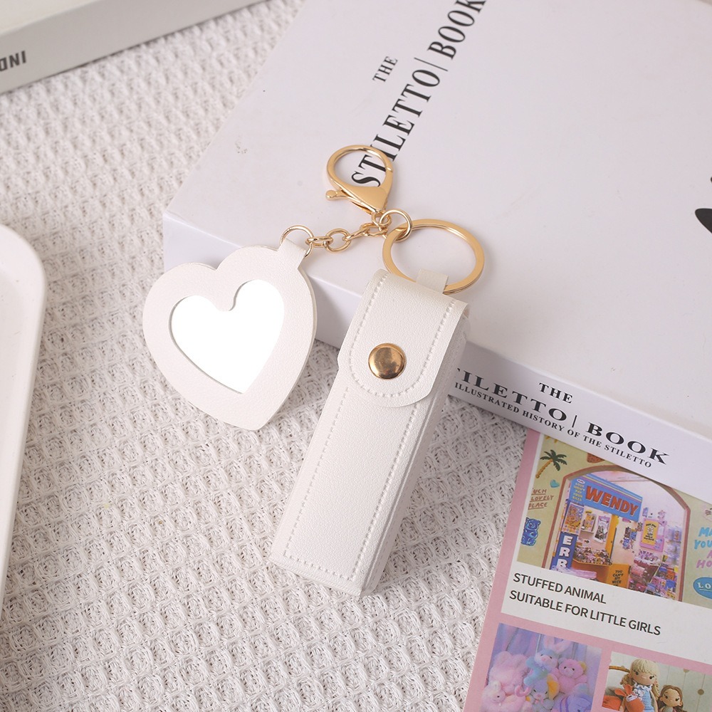 Portable PU Leather Lipstick B - Decorative Mirror recension och pris