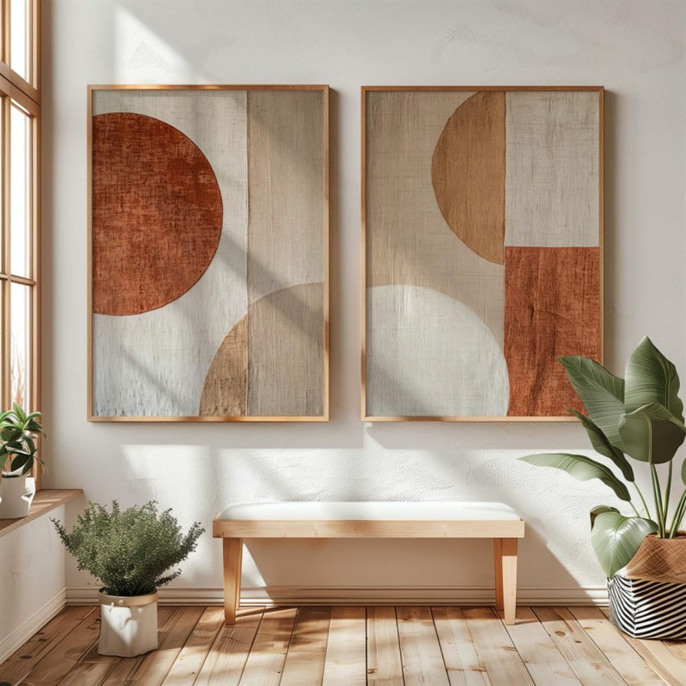 2pcs frameless Canvas Painting - Abstract Canvas Set recension och pris