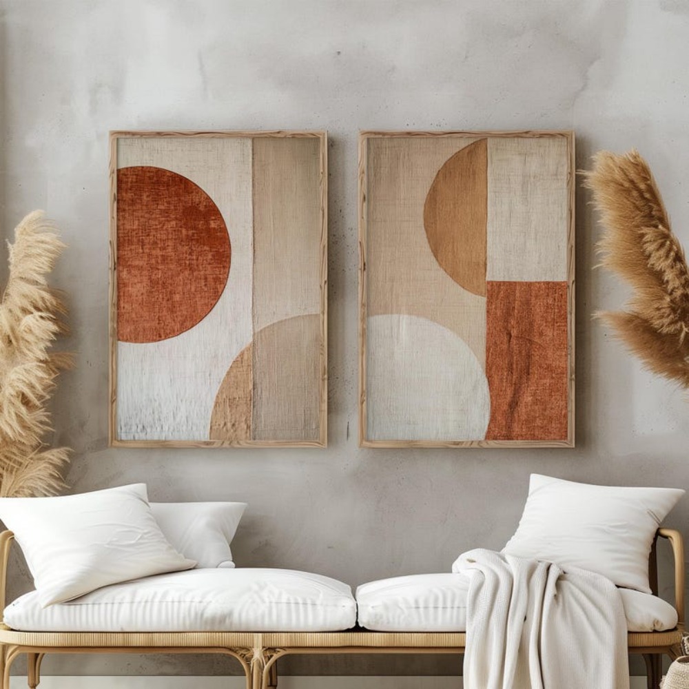 2pcs frameless Canvas Painting - Abstract Canvas Set recension och pris