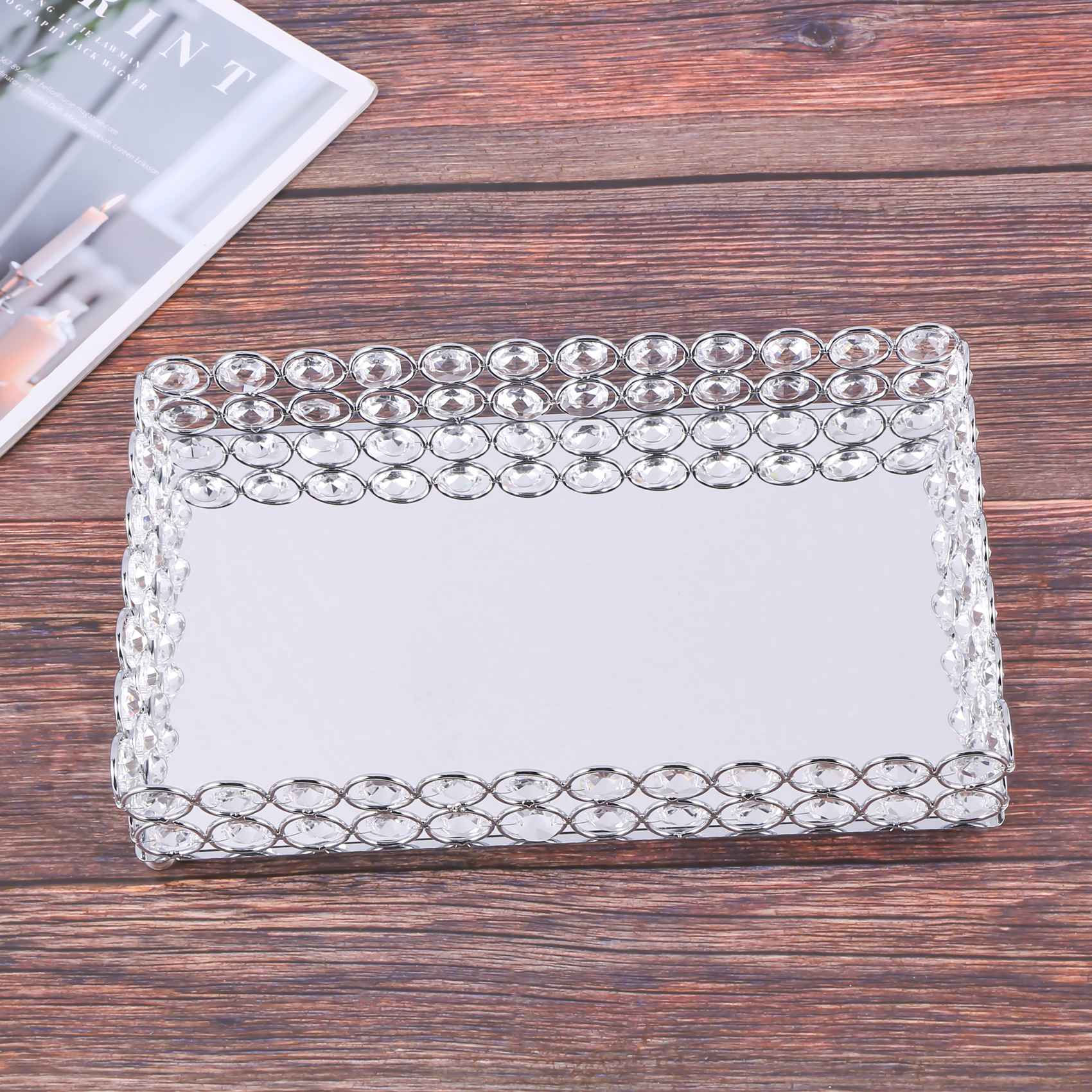 ABSS-Crystal Rectangle Cosmeti - Decorative Mirror recension och pris