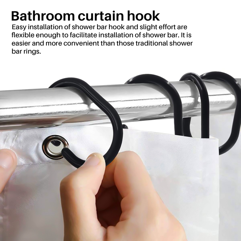 24 PCS Shower Curtain Rings Pl - Curtain Curtain recension och pris