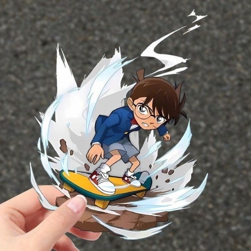 Detective Conan Cartoon Skateb - Wall Sticker recension och pris