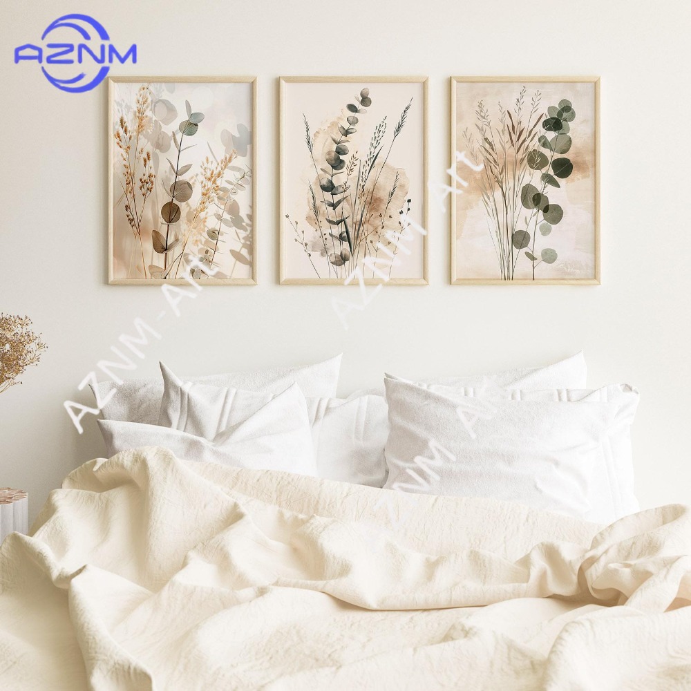 1/3PCS ，Botanical Wall Art Set - Abstract Canvas Set recension och pris