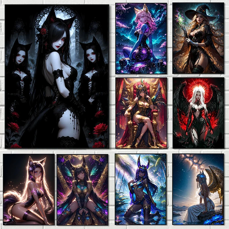 Dark Art Sexy Witch Evil Queen - Interior Design Living Room recension och pris