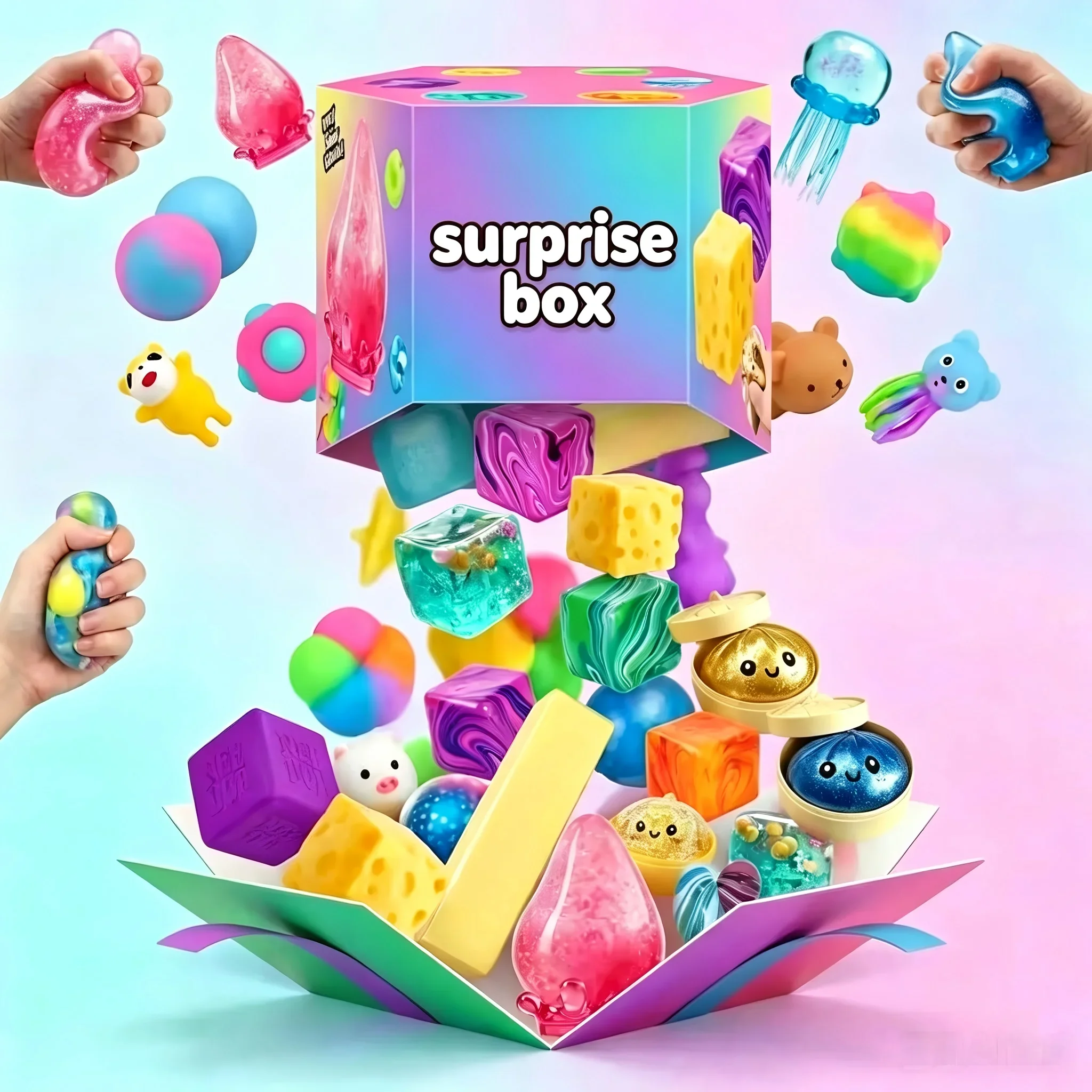 120+Pcs Surprise Box Toys Nove - Curtain Curtain recension och pris